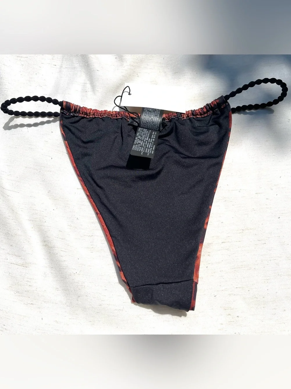 Zara Contrast Print Bikini Bottoms Mobwifecore Bold Statemwnt Size Medium - Picture 8 of 9